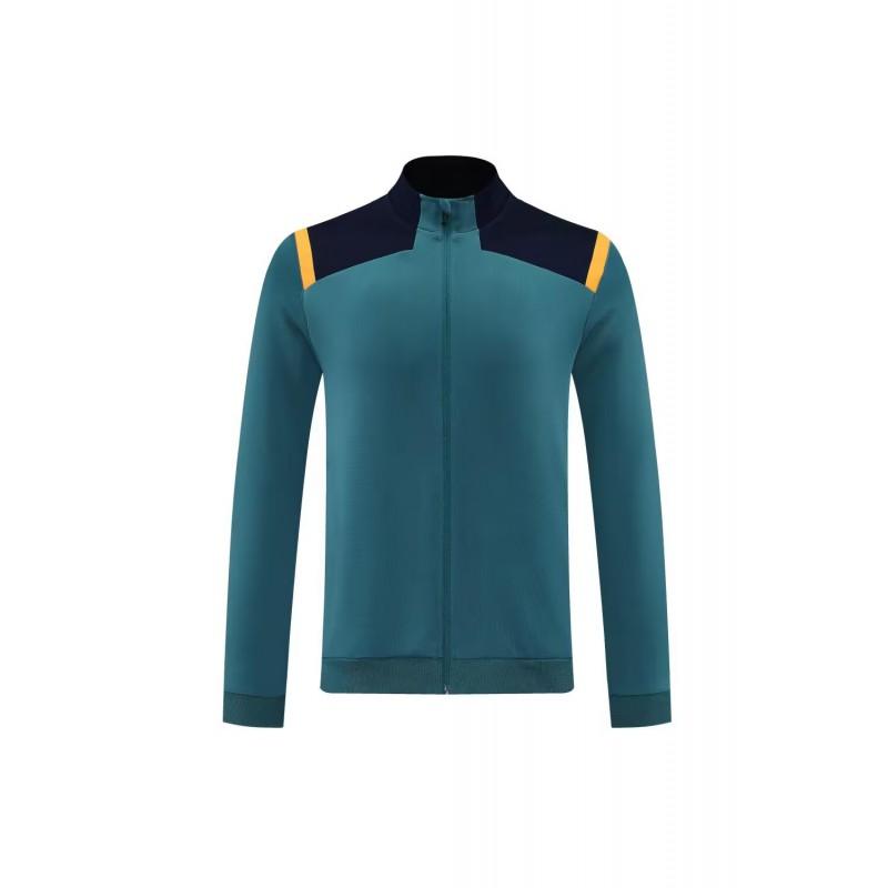 Mens Womens Winter Sport Training Jacket Long Sleeve Stand Collar Outdoor Football Running Gym Wear