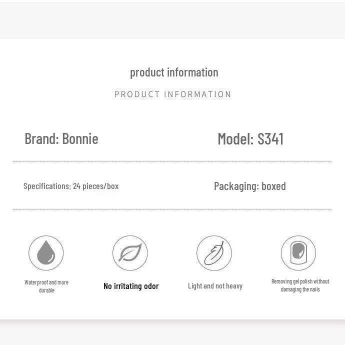 Medium Almond French White Press-On Acrylic Nails