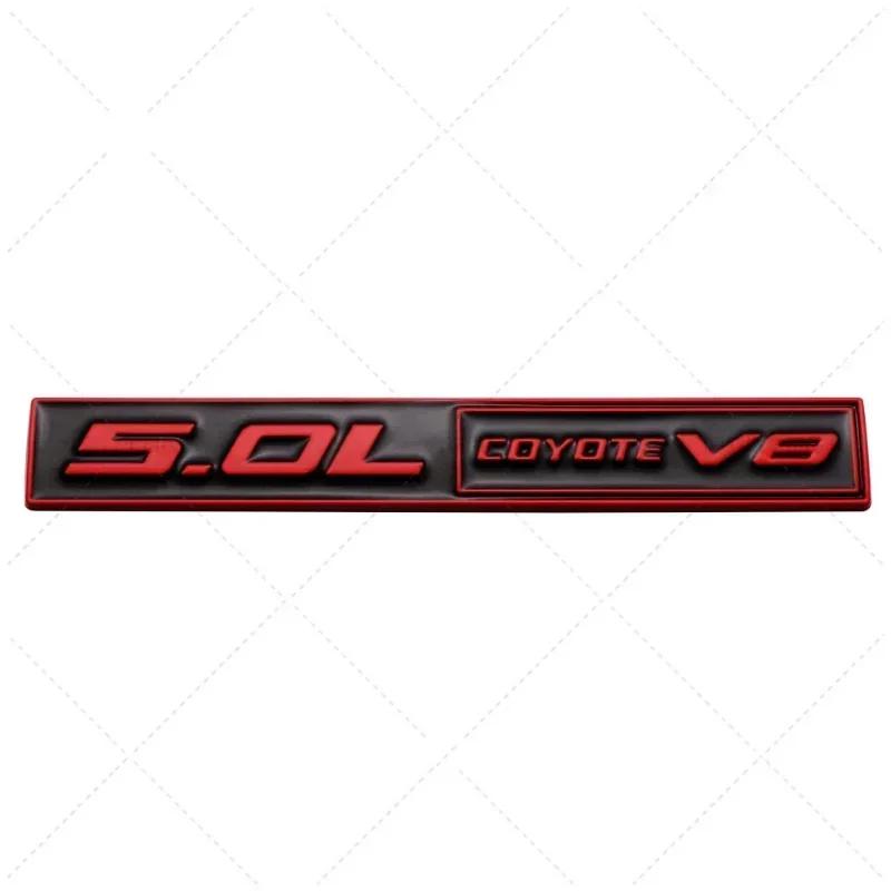 3D Metal 5.0 COYOTE V8 Rear Trunk Side Fender Emblem Badge Sticker Car Accessories For Ford Mustang 5.0 GT F150 FX4 Kuga MONDEO