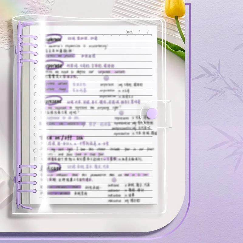 

High-value Soft PVC Loose Leaf Notebook Detachable Shell A5 B5 Cross-border Hand Account Diary Writing Pad Notebooks