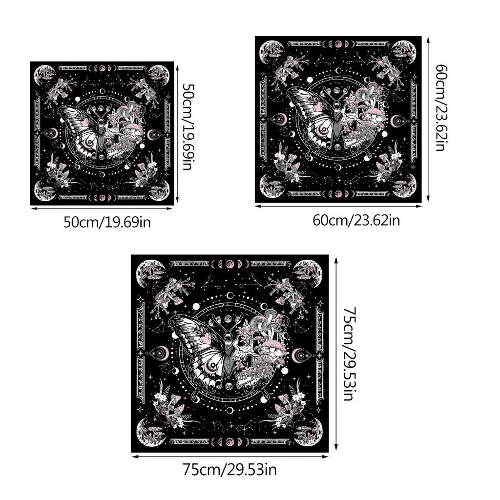 Square Flannelette Tarot Altar Cloth Board Game Pad Astrological Oracles Pad Table Cover Card Mat Divinations Tablecloth