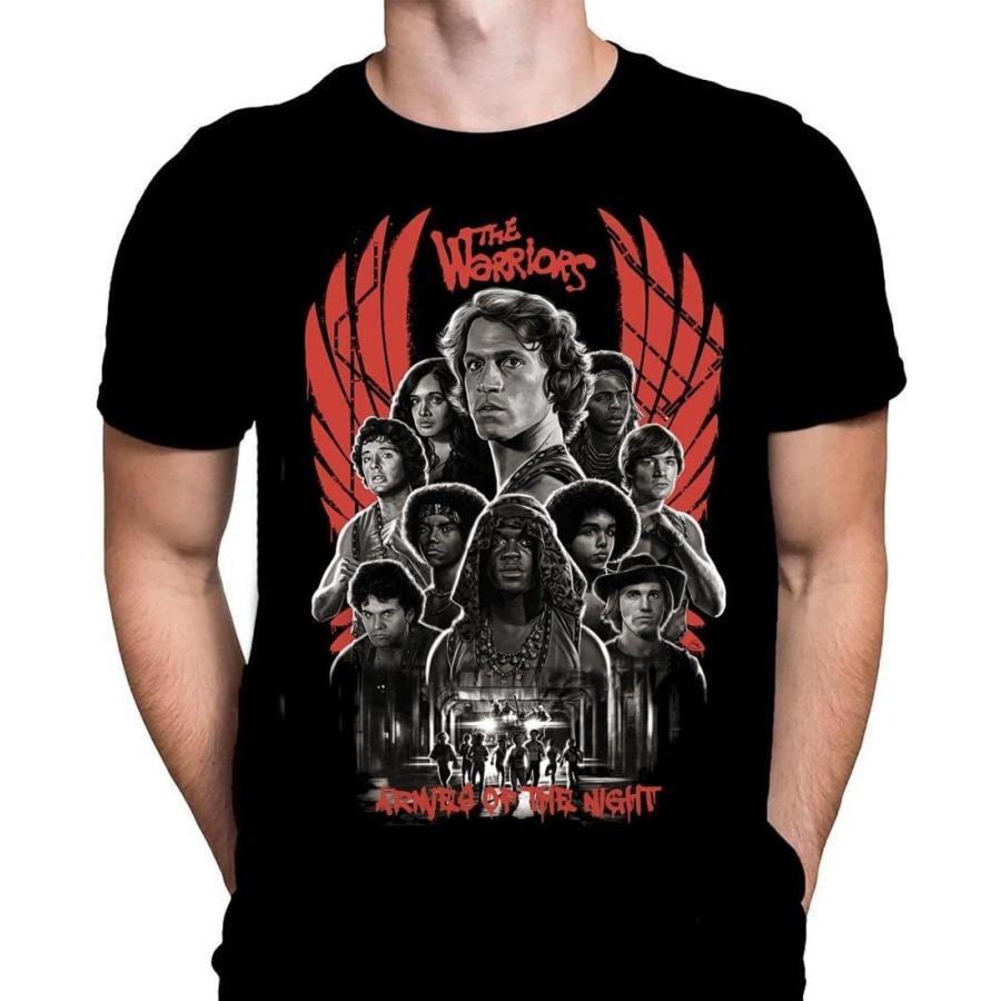 Warriors Armies of The Night Mens Tshirt Classic Thriller Movie Art Print, Black Graphic T-Shirt, Movie Poster Tee XXXXXL чёрный
