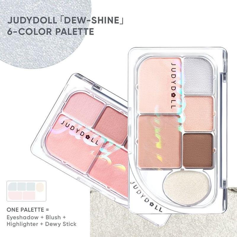 Judydoll - Dew-Shine 6 Color Palette (Warm Tone) - 2 Type