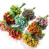 20Pcs/bag Artificial Flower Small Berries Flower Bouquet Leaves DIY Girls Hair Crafts Wedding Garden Arch Yard Rattan Decoration