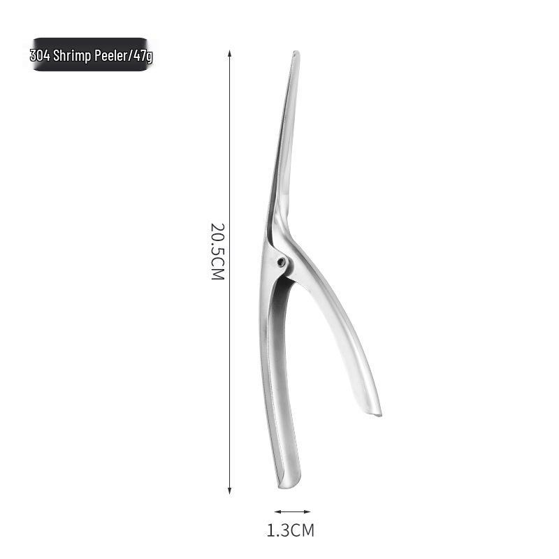 304 Stainless Steel Shrimp Peeler: Practical Pliers for Shelling and Opening Shrimp, Lobster, Mantis Shrimp.