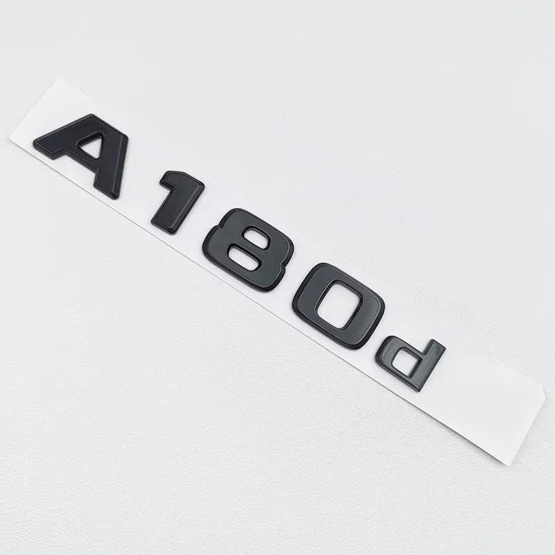 FCUI6 3D ABS Black A35 A45 A160 A180 A200 A250 Logo Letters 4MATIC Badge Car Rear Star Sticker AMG Emblem For Mercedes Benz W176 W177