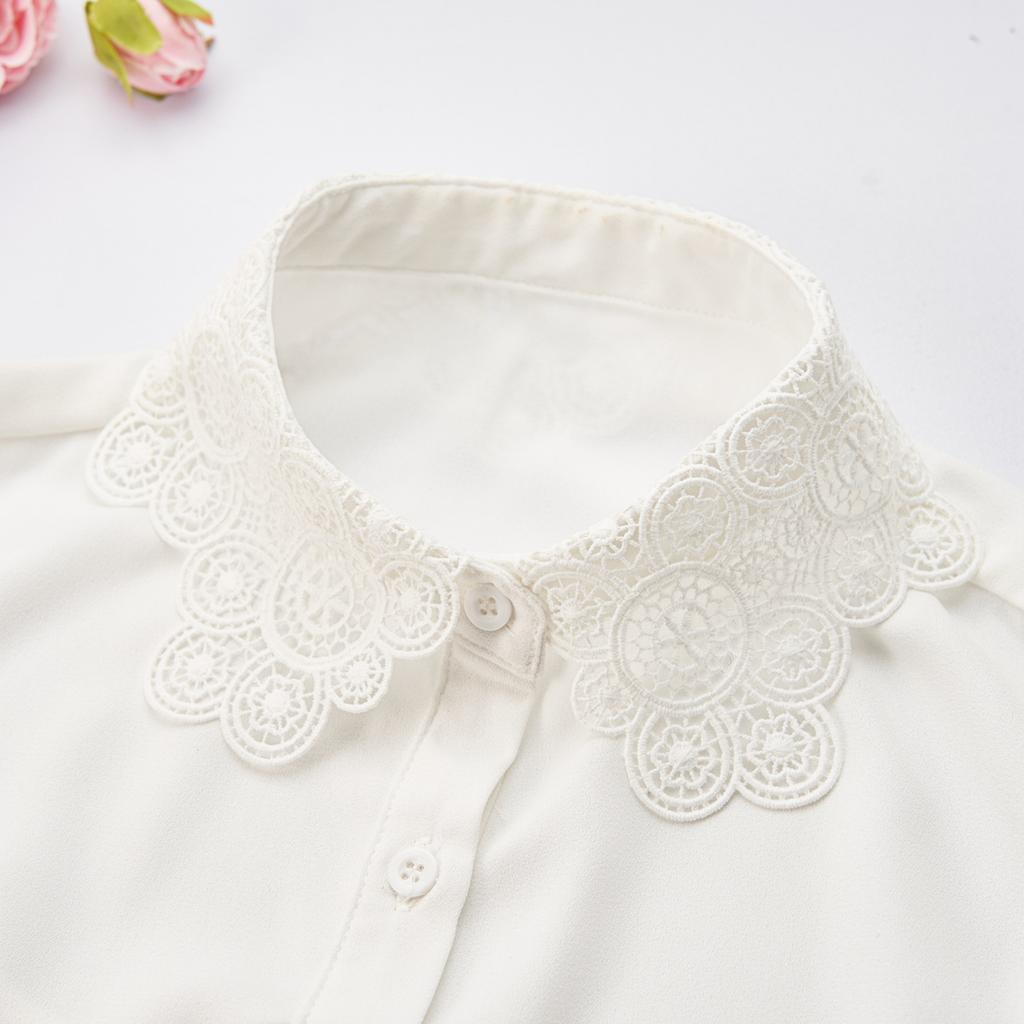 Casual Fake Collar Decoration Business Blouse Detachable Shirt Collar Women Sweater False Collars Lapel Top Apparel Accessories
