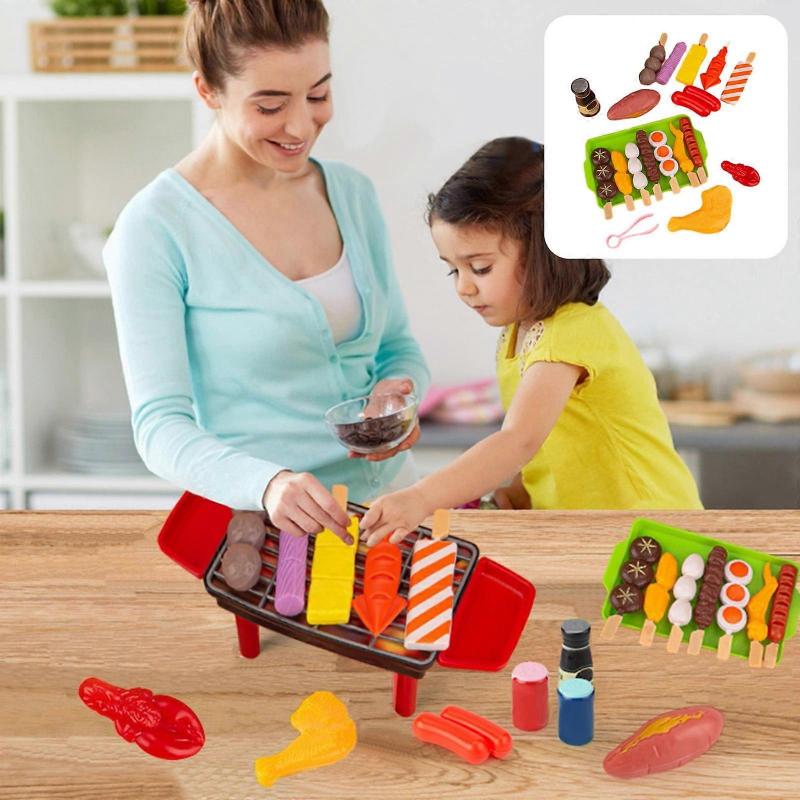 Kayannuo Christmas Gifts Clearance - Baby Toys Children's Play House Barbecue Set, Simulation Food Grilled Skewers Kebabs Compatible with XXX