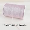 3MM*18M Glitter Ribbon 20Yards Glitter Material Silk Satin Ribbon DIY Craft Silk Satin Texture Gift Wrapping Ribbon