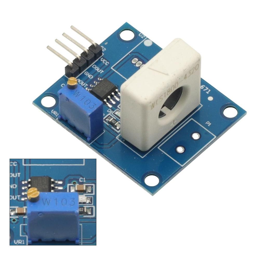 For Electrical Monitoring WCS1800 Hall Effect Current Sensor Module DC35A with Analog and Current Conversion Output