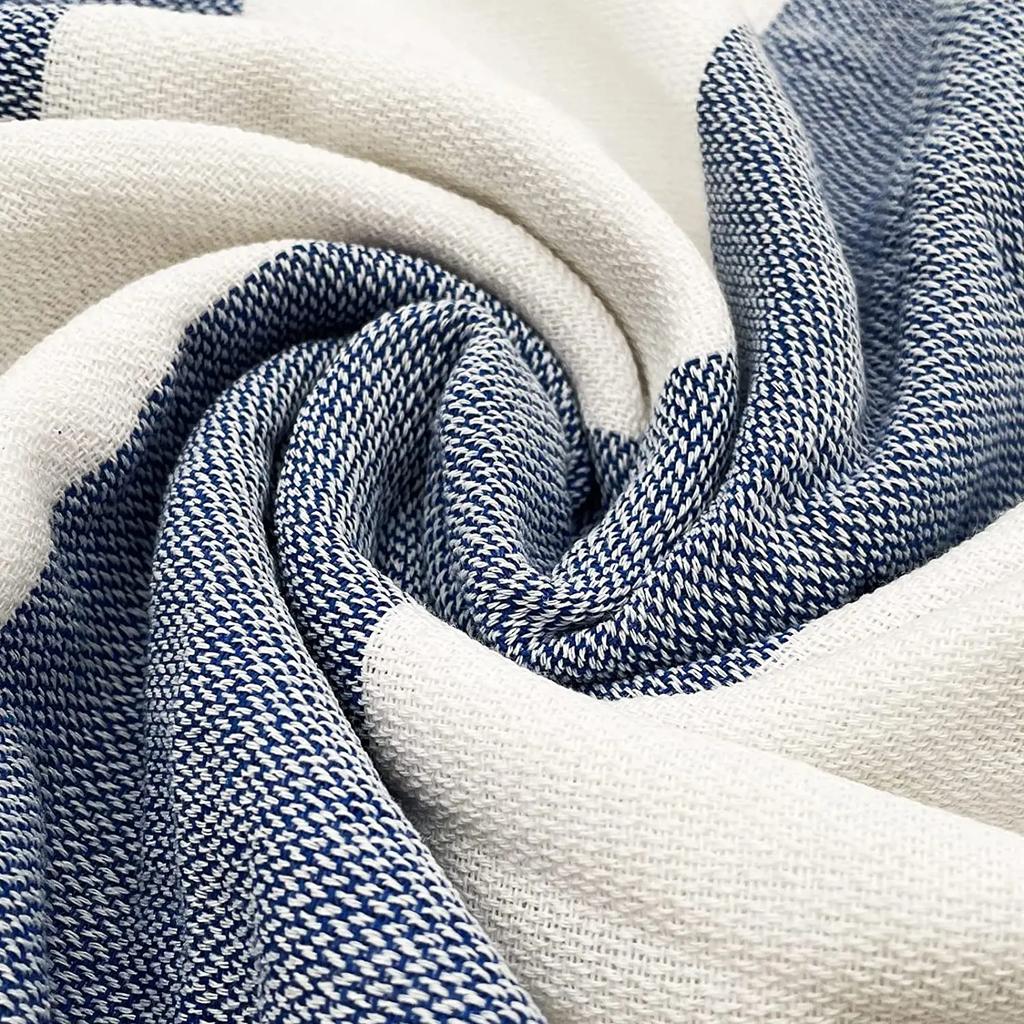 Turkish Beach Towels 39*7" Oversized Beach Towel Quick Dry Sand Free Turkish Bath Towel for Beach Pool Gym and Bathroom