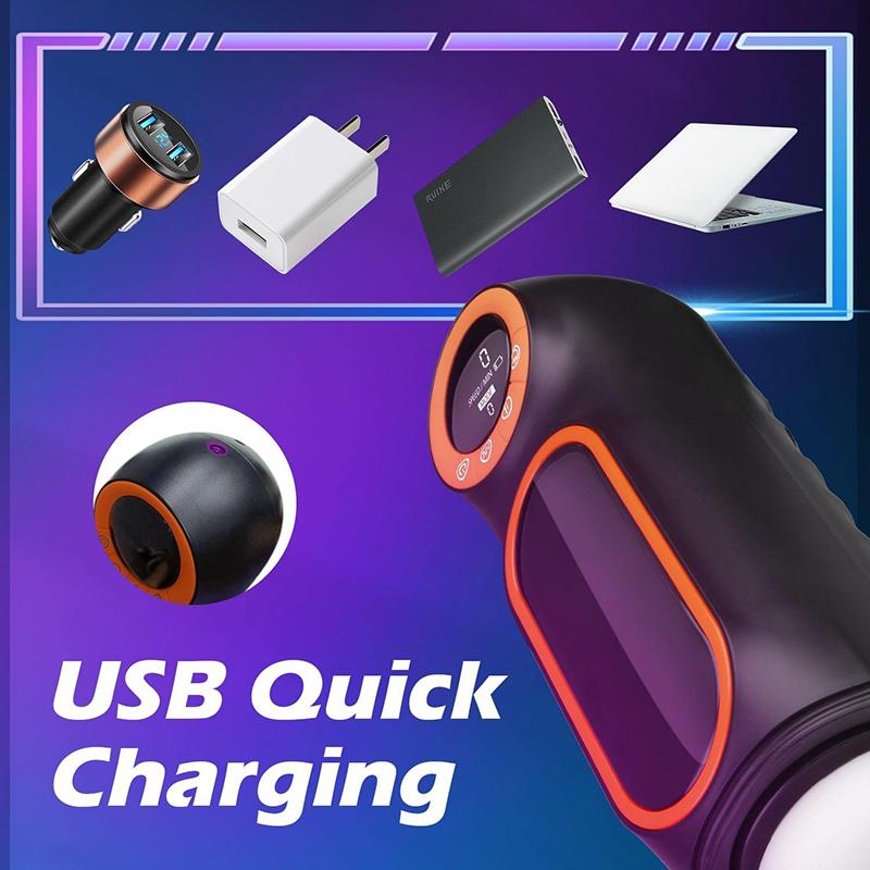 18+ Automatic Telescopic Male Masturbator, Pussy Vibration Blowjob Suction Machine, Masturbation Cup Adult Goods for Men