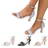 Talons Fines et Sandales Éblouissantes Pour Femmes, Escarpins Pointus Hauts de Gamme d'Été