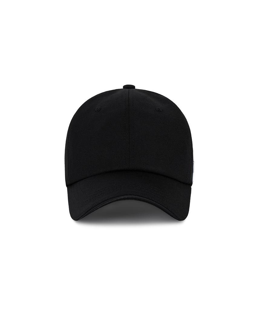 Bajal Silver Studded Oversized Ball Cap Black