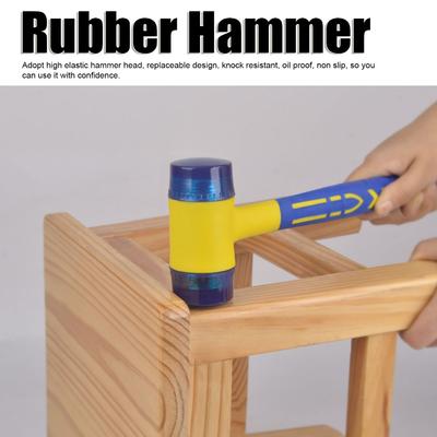 Shockproof Double-Sided Mallet Anti-Slip Small Hammer Mounted Hammer Furniture Assembly