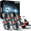 High Beam Low Beam Fit For Chevy Malibu 2006 2007 2008 2009 2010 2011 2012 Fog Light Bulbs Combo, White Light Bulbs Plug And Play, Pack Of 6