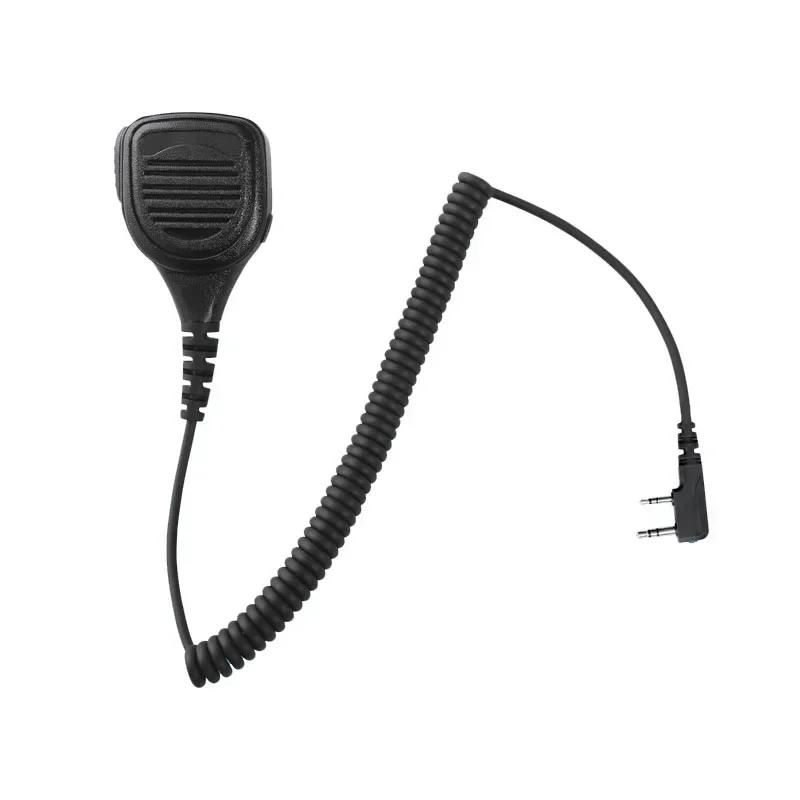 

Heavy Duty Shoulder Remote PTT Mic Handheld Speaker Microphone for for Kenwood Baofeng Hytera UV-5R TK-3302 GT-3 KG-UV8D Radio чорний