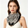 Windproof new warm magnetic buckle silk scarf women's scarf cold-proof autumn and winter versatile neck protection scarf scarf square scarf