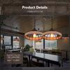 Spain Classical Sisal Rope Pendant Light E27 Hanging Lamp Retro Antique Industrial Lantern Chandelier Iron Candle Home Appliance