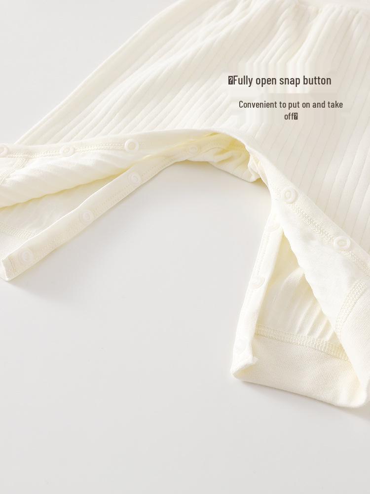 Infant High-Waist Cotton Pants - Big Butt, Belly Protection, Warm for Spring & Autumn