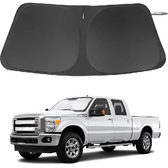 TINGLU Sun Shade For Tesla Model X Tesla X 2016-2024 2025 Accessories Windshield Sun Shade Window Shade UV Rays Protection Sun Visor Cover With