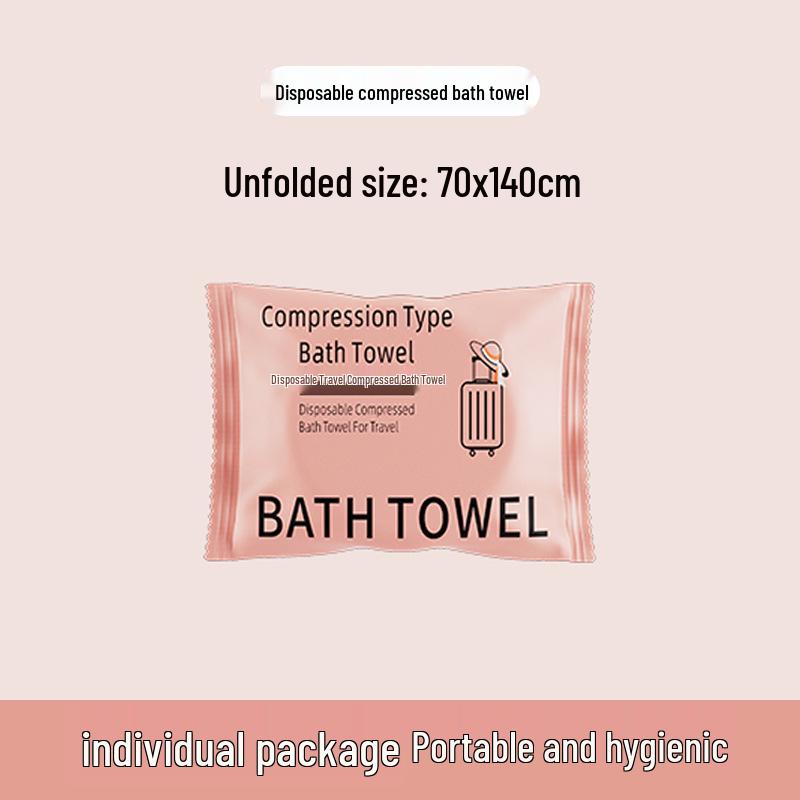 Individually Packaged Thickened Travel-Size Compressed Bath Towels