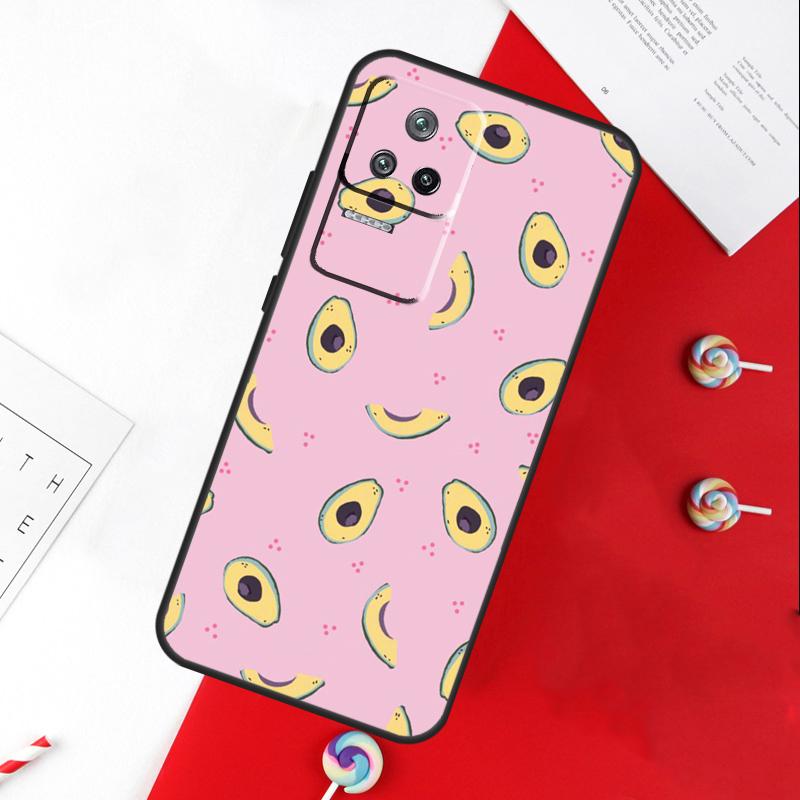 Cute Avocado Collage Cover For Xiaomi 15 Ultra 13 14 11T 12T 13T 14T Pro POCO X7 Pro X3 X5 X6 M6 F5 F6 Pro Case