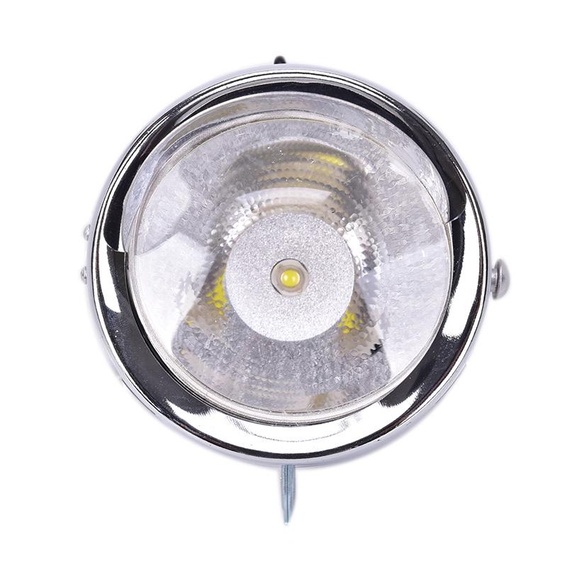 1Pcs Bicycle Headlight Brim Retro Beach Long Range Metal Black Headlight