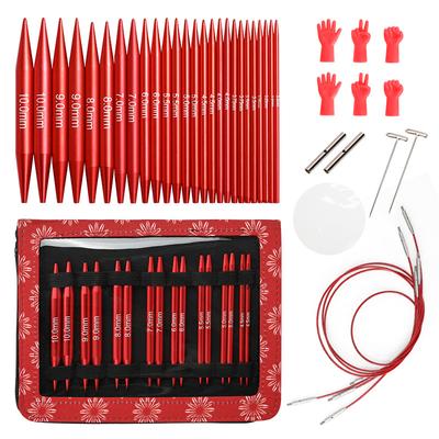 Crochet Hooks Set,Knitting Crochet Supplies for Beginners 3-10mm DIY Crafts