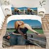 Y2K Fashion Style Print 3Pcs Bedding Set,Duvet Cover with 2 Bedro,Pillowcase Home Birthday Gift