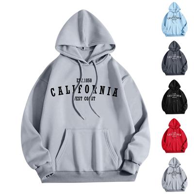 Women Fashion O Neck Long Sleeve Printed Top Hoodie Sweatshirt
