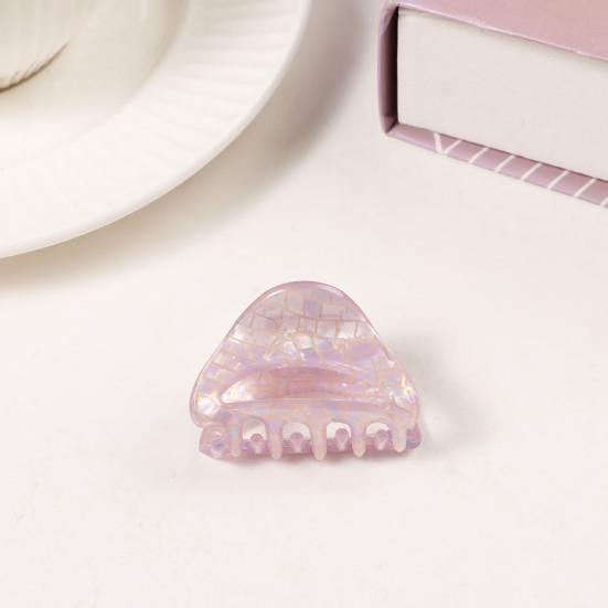 Hair Claw Triangle Hollow Design Back Head Hair Clip Anti-slip Teeth Strong Grip Shower Hair Clamp Versatile Use Hair Accessory