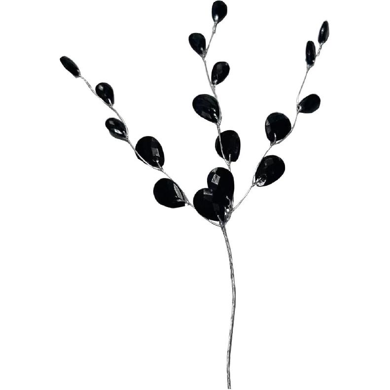 30pcs Water Drops Artificial Flower Picks Acrylic Flower Branches Simulation Drop Flower Picks Fake Plant Ornaments for Wedding Anniversary Party