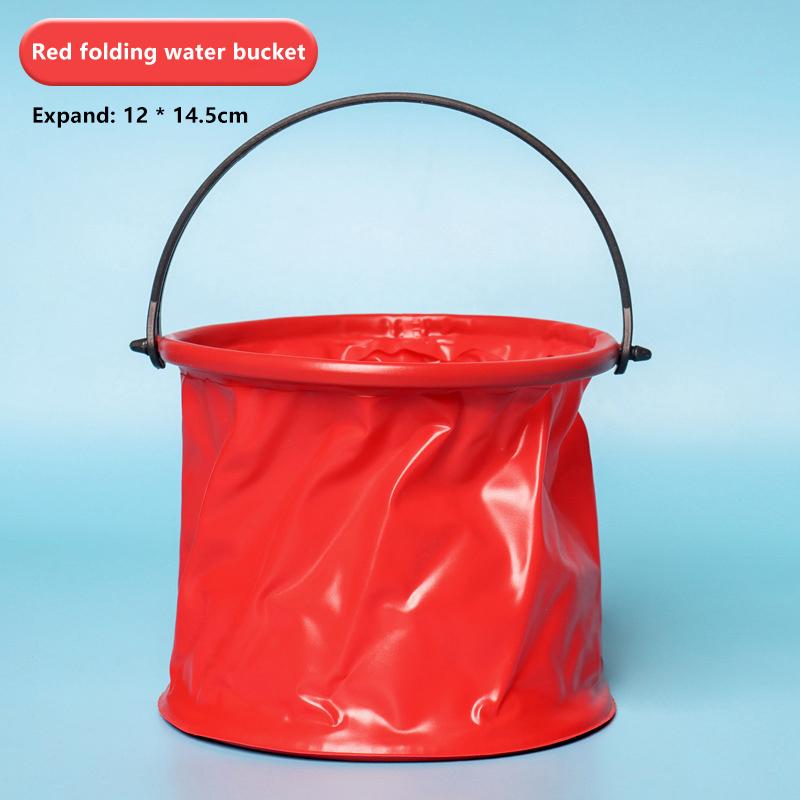 1 Piece Outdoor Sand Pool Play Tool Beach Sand Toy Play Bucket Toy Folding Collapsible Bucket Gardening Tool Kids Summer Favor