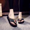 Rhenstone Shoes for Women Platform On Beach Woman Slippers Wedge Heel 2025 Luxury Pvc New Style Elegant and Fashionable Non Slip