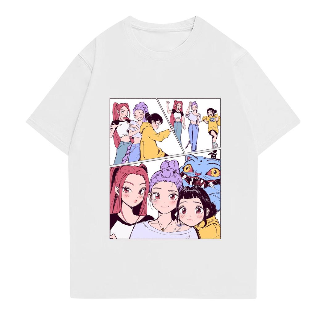 Kid's Anime Printed Short Sleeved T-shirt