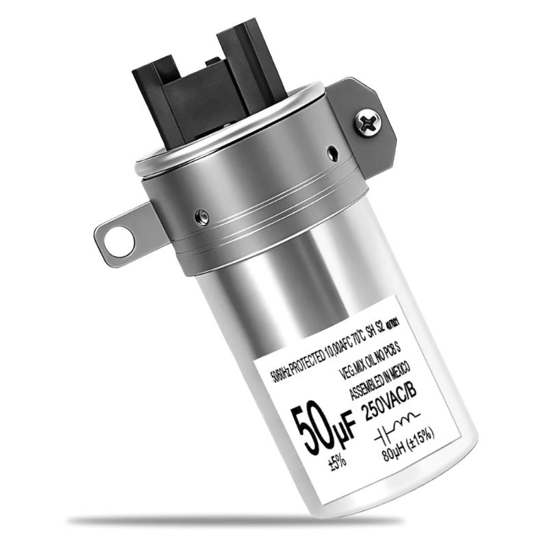 W11395618 Washer Dryer Capacitor 50µF 250V for W10866250 W11315694 W11162560 W10625046 4931353 PS12731163 W10843769