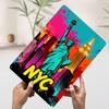 NYC Statue of Liberty Pop Art Metal Poster Customized Wall Art Retro Vintage Tinplate Signs for Interior Decoration Living Room