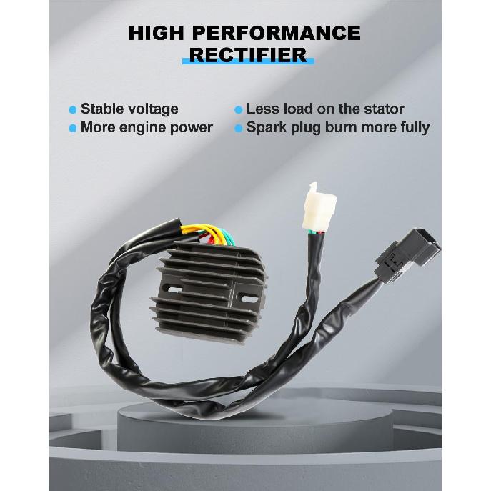 

ECCPP Регулятор напряжения выпрямитель Подходит для 2003-2006 для Honda CBR600RR 2001 для Honda CBR929RE 2000-2001 для Honda CBR929RR Регулятор выпрямителя