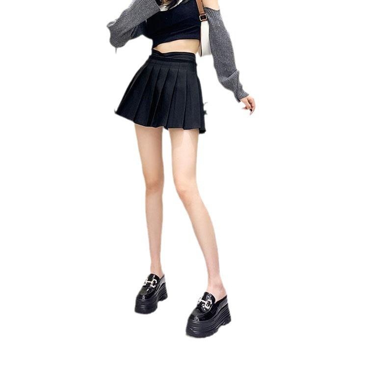 2025 New Bag Head Thick-soled Half-slippers Women's Inner Height Increase Without Heel Rhinestone Small Leather Shoes Muffin Lazy Cool Slippers