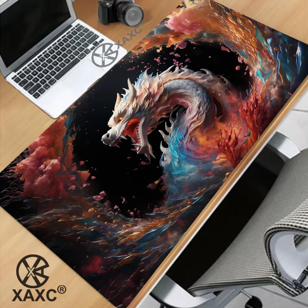 Mouse Pad Gamer Pink Dragon Xl Custom Large Mousepad Xxl Office Natural Rubber Computer Mice Pad Table Mat Mouse Pad Xaxc