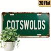 Stück altes britisches Cotswold-Kennzeichen, geeignet für Hochzeiten und Geschenke mit Cotswold-Thema, langlebig und poliert