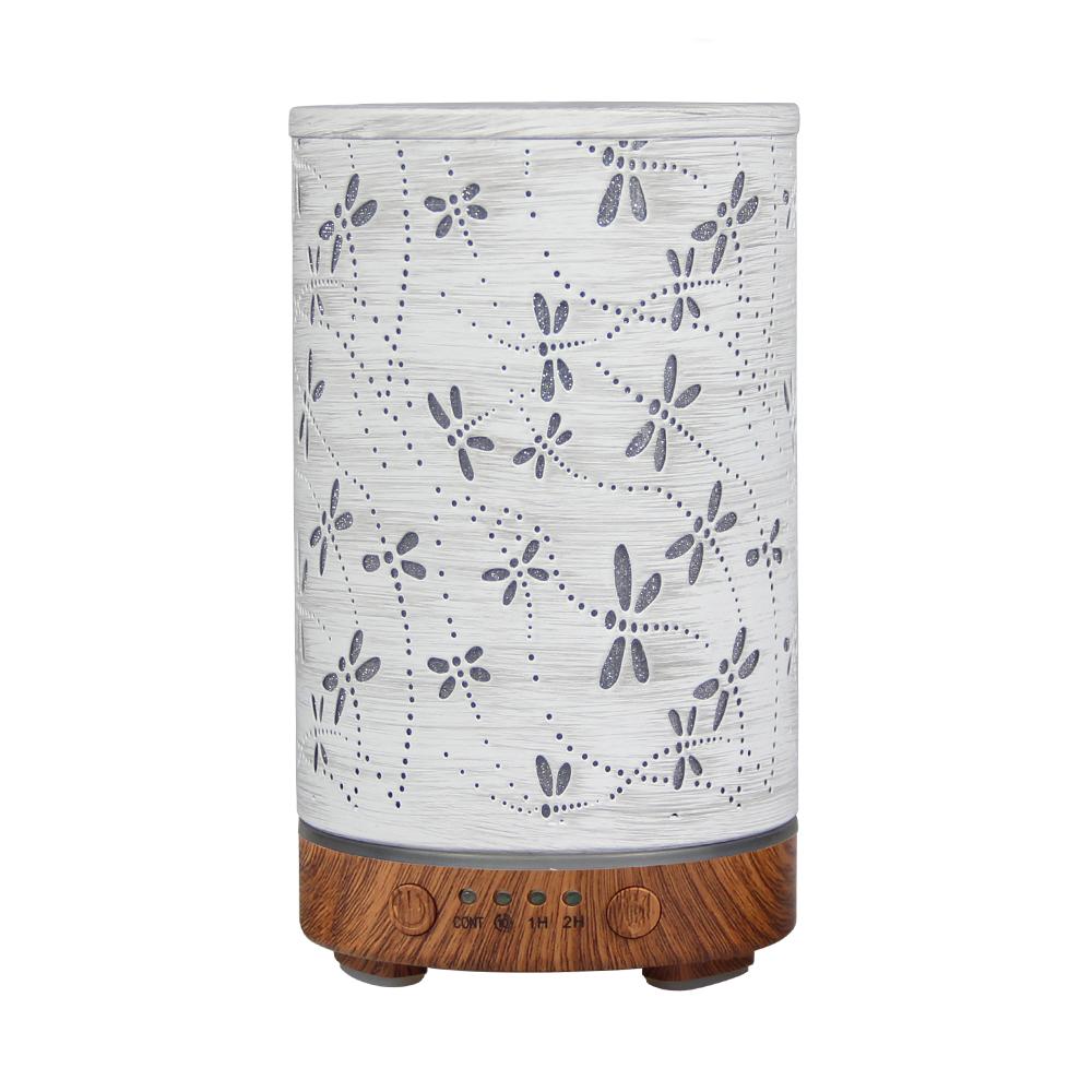 Timing Function Essential Oil Diffuser 100ml Scent Diffuser Hollow Dragonfly Bee Ultrasonic Air Humidifier Iron Aroma Diffuser