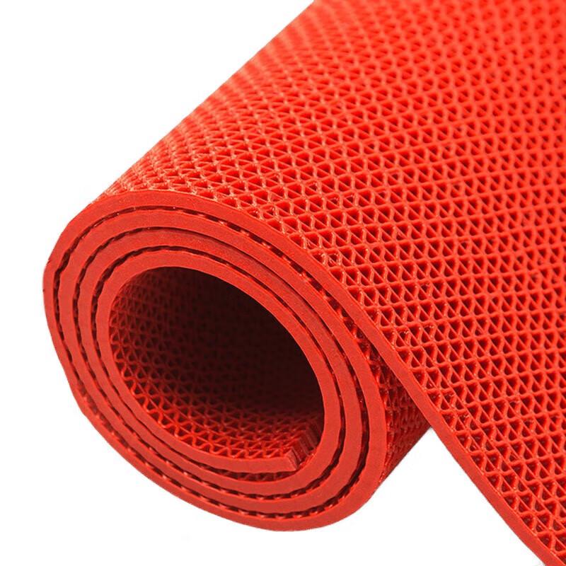 PVC S-Shape Hollow Non-Slip Bathroom Mat