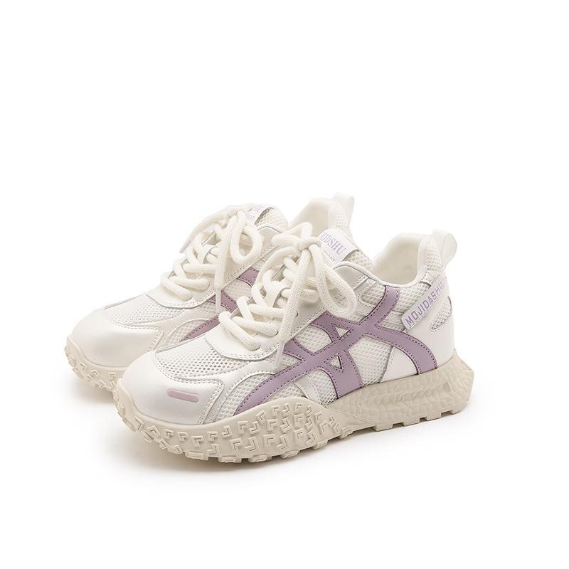 Mesh Inner Height Increase Women's Summer New Thick-soled Breathable Casual Women's Shoes Versatile Sports Shoes Women