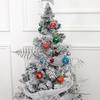 42 Buc. Ornamente Pictate pentru Globuri de Crăciun Set Decor Agățat din Plastic pentru Brad și Petrecere Incasabile Ușoare Festive Decor de Casă