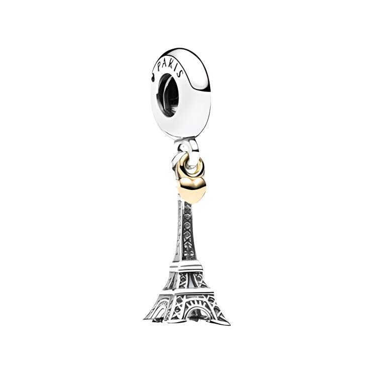 Pandora Eiffel Tower Shaped Metal Pendant Women jewelry Silver 791302 Box