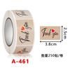 250Pcs Rectangle Thank You for Your Order Stickers Labels for Small Business Decor Sticker Stationery Supply 2.5*3.8cm