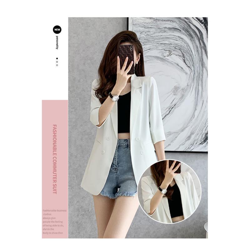 Nová velká dámská ležérní bunda se sedmičtvrtečními rukávy tenký tenký kabát svrchní oblečení