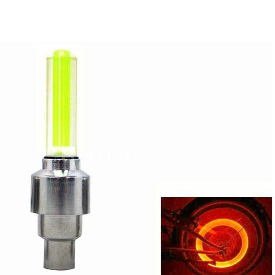 2 x Blikající Krytky Ventilků Kol LED Světla pro Auto Kolo Motocykl